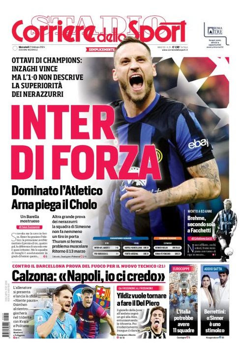 Prima pagina sportiva