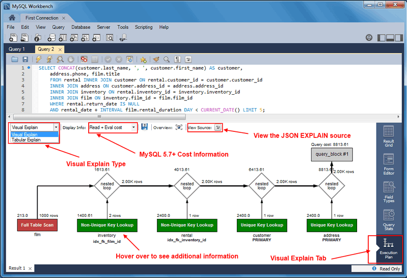 MySQL :: MySQL Workbench :: 1.1.2 New in MySQL Workbench 6.2