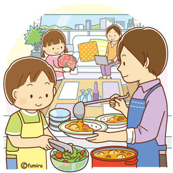 家族 食事 イラスト 無料 Htfyl