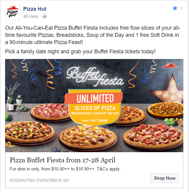 Pizza Hut to run All-You-Can-Eat Pizza Buffet Fiesta from 17 - 28 Apr ...