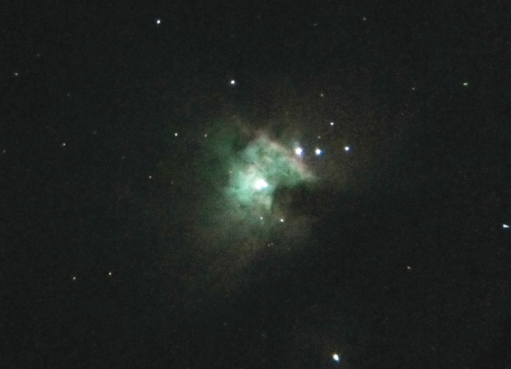 The first photo of the Orion Nebula compared to one taken by an iPhone