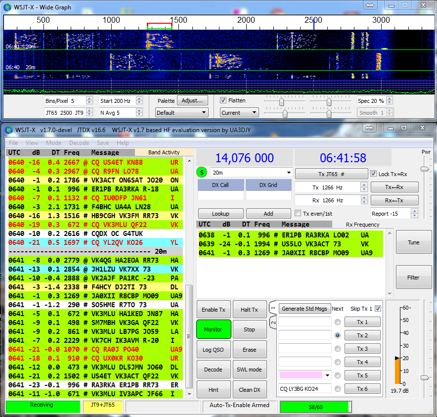 om log 4 HF and HAM program for JT65 â G.T.M. Krant modes â JTDX JT9 om log 4 HF and HAM program for JT65 â G.T.M. Krant modes â JTDX JT9