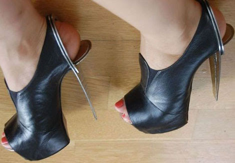 Chau Har Lee metal heel platforms