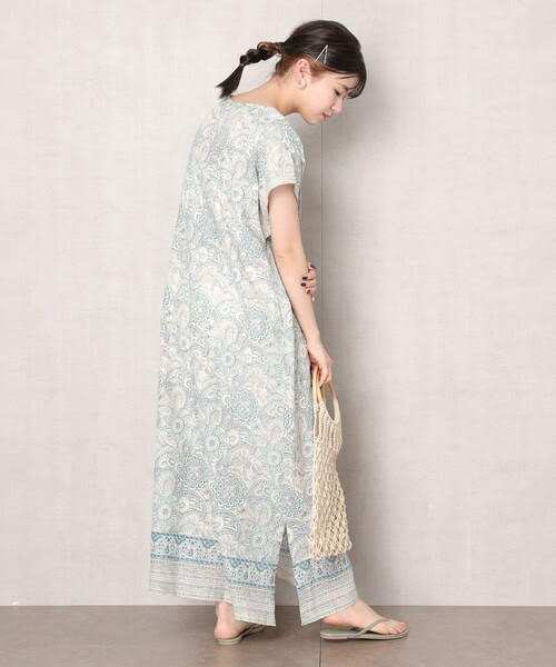 Freaks ワンピース Store フリークスストア のファッション Web限定 インドエスニックプリントワンピース ワンピース Freaks
