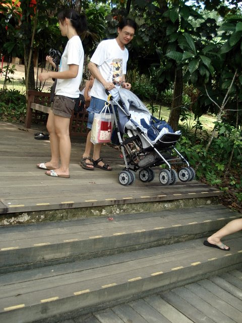 Some areas are ironically not pram-friendly
