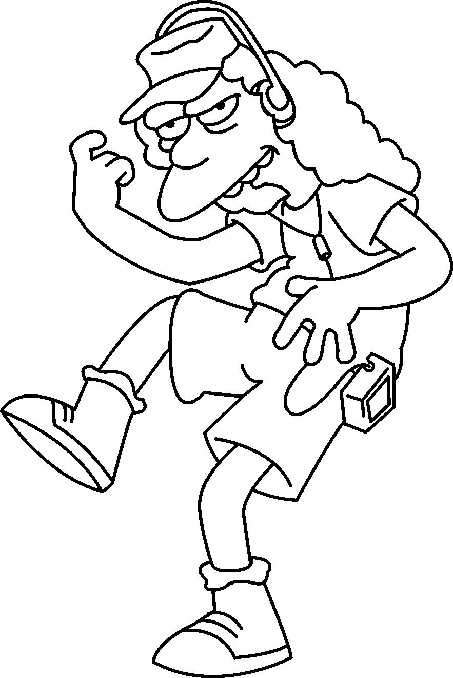 Dessin de les simpsons pour imprimer et colorier