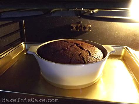 hot chocolate souffle cake ready  pull   oven