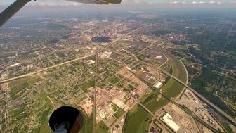 View from a surveillance plane