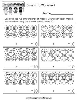 Contemporary math is a math course designed for college freshman that develops critical thinking skills through mathematics with an emphasis on practical applications. free kindergarten making 10 worksheets add up to 10 with fun