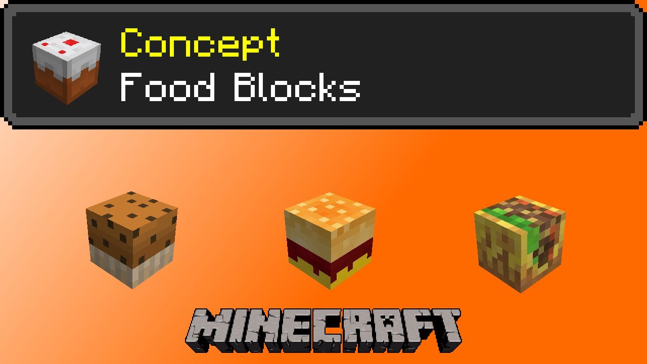Food Blocks - Minecraft Concept - YouTube