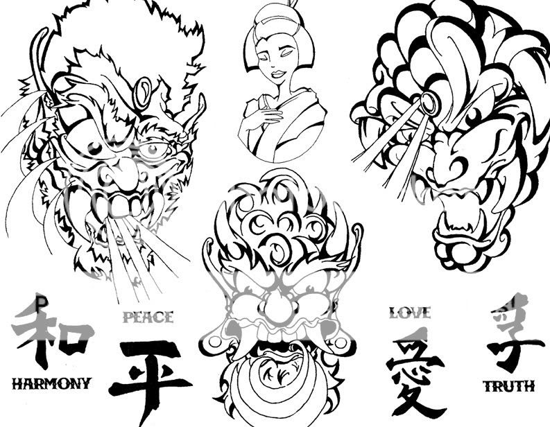 chinese tattoo design