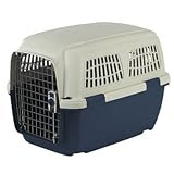 Marchioro Clipper Cayman 4 Pet Carrier, 27.75-inches, Tan/Blue