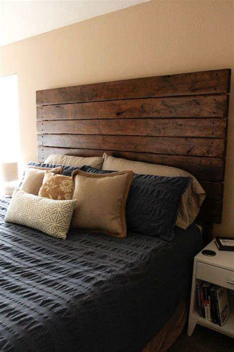 easy diy wood plank headboard fun ideas