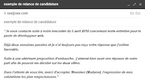 Envoyer Un Mail Apres Entretien