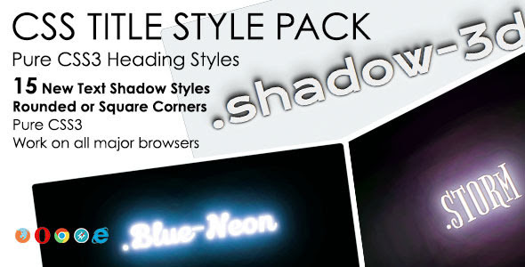 Heading Styles Pack - CodeCanyon Item for Sale