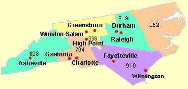 Map Of Universities In North Carolina