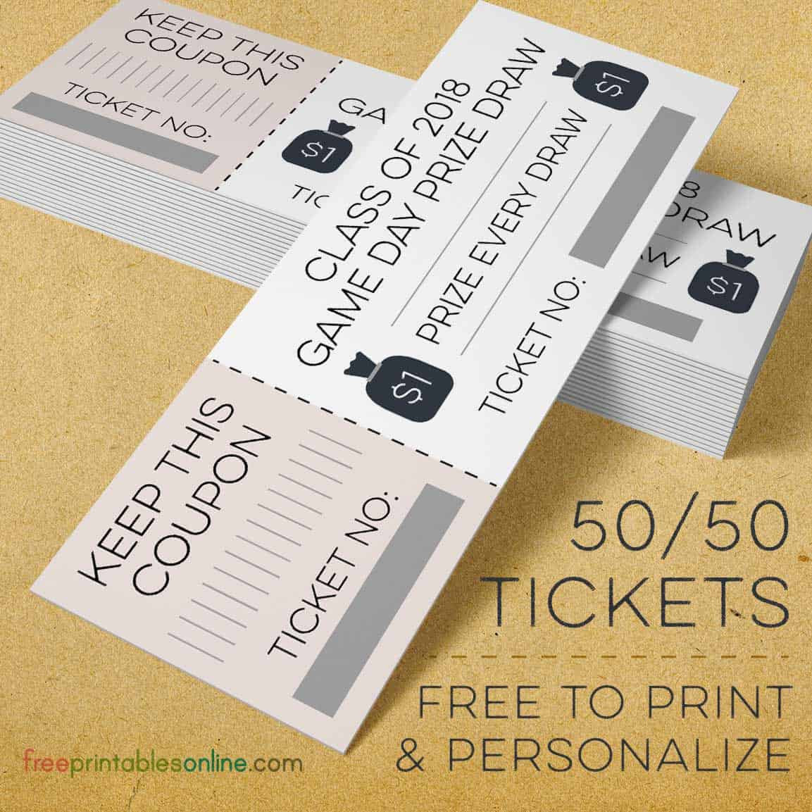 moneybags 5050 raffle tickets free printables online