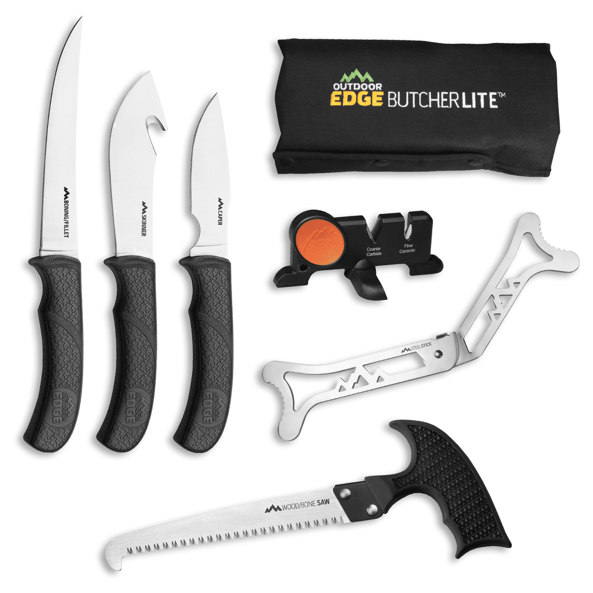 Butcherlite 8 Piece Portable Field Butcher Kit Outdoor Edge Outdoor Edge Cutlery