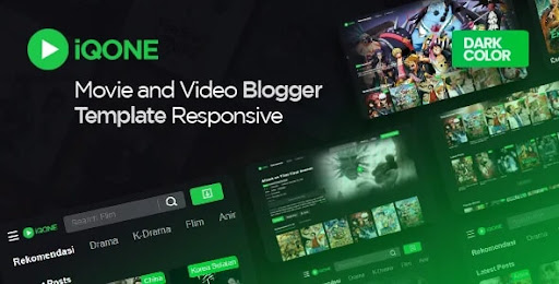 iQONE - Video and Movie Blogger Template Responsive