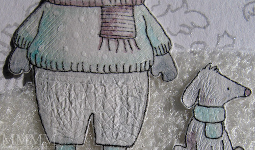 texture on boy & dog by mel stampz