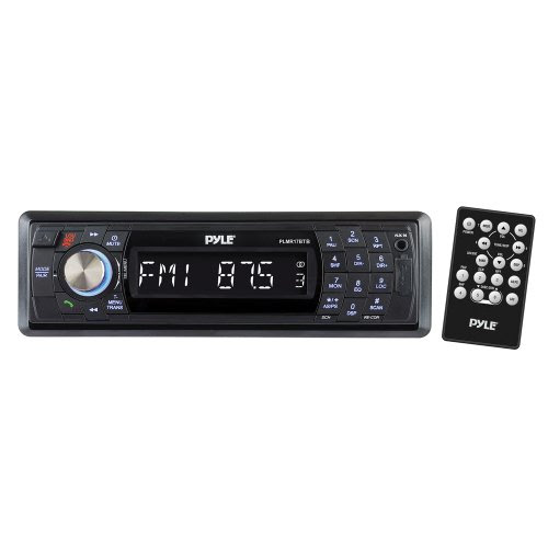 Pyle PLMR17BTB AM/FM-MPX In-Dash Marine Detachable Face Radio with SD/MMC/USB Player and Bluetooth Wireless Technology