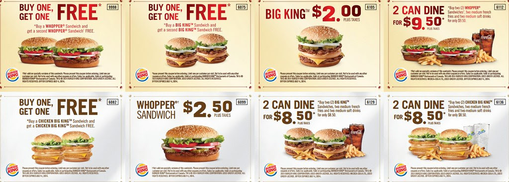 Burger King's Protein Per Dollar With 2014 Coupons – Savvy Buck