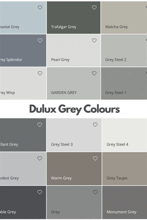  dulux grey colour chart the dulux grey colours sleek chic interiors