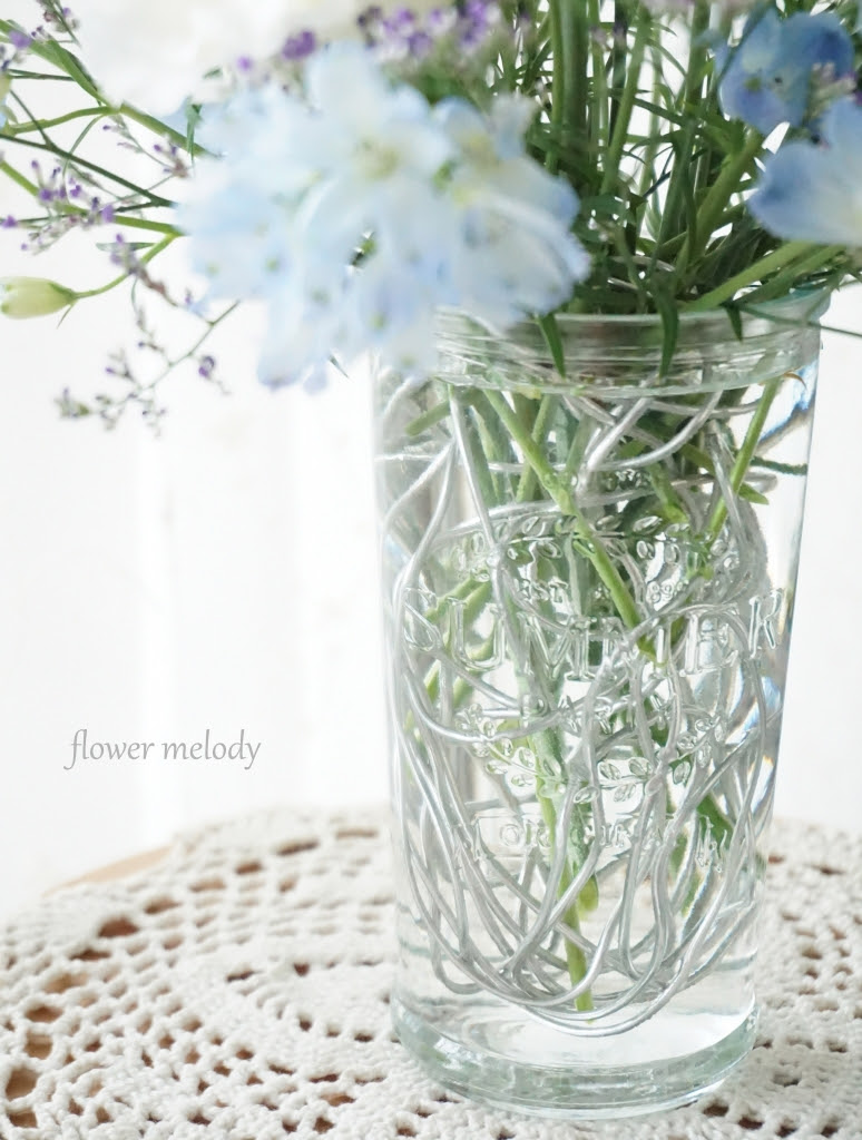 Onedayプチレッスン ワイヤーの花留め 暑い季節に最適です Flower Melody