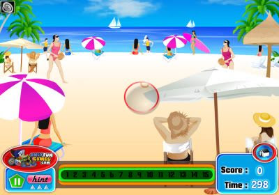 Beach Day Hidden Numbers Game