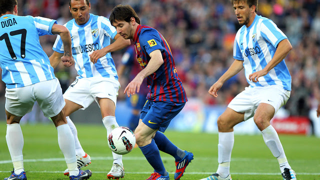 Messi has scored five goals in Málaga's last five visits to the Camp Nou / MIGUEL RUIZ - FCB