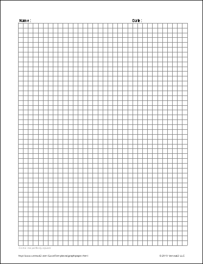 Printable Graph Paper Template 11 X 17