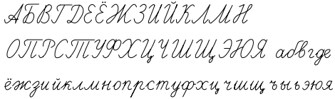 キリール文字の書き方