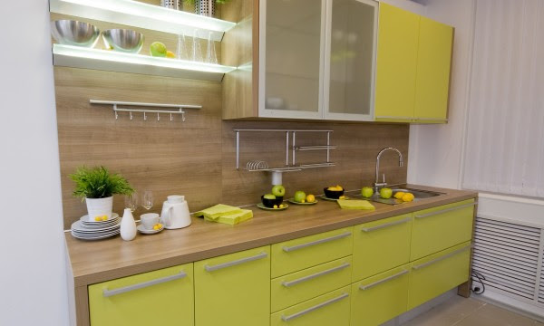 What types of materials can I use for my kitchen cabinets 