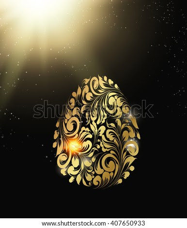 Easter egg. Egg on the background. Happy easter. Holiday card. Template for your design. Vector illustration.