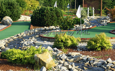 a hole on a miniature golf course