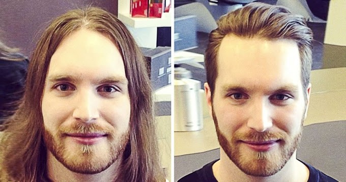 Haircut Before And After Men / 17 avant / après qui prouvent qu'une coiffure change un ... - Dampen your hair before you cut it.