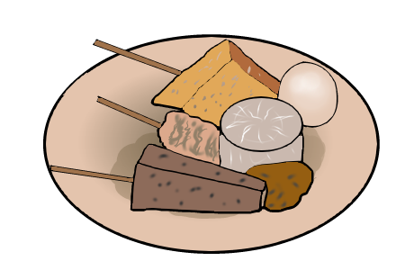 もちつき 餅つき大会 おでん 冬のイラスト素材 無料テンプレート