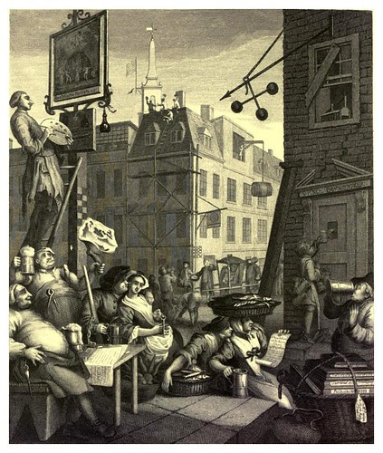 020- La calle de la cerveza y la de la ginebra- The works of William Hogarth in a series of engravings 1860