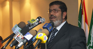 الدكتور محمد مرسى رئيس حزب الحرية والعدالة