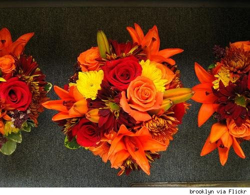 Fall wedding bouqets