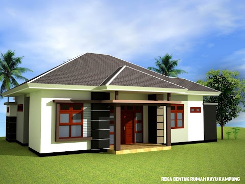 image rumah kampung moden