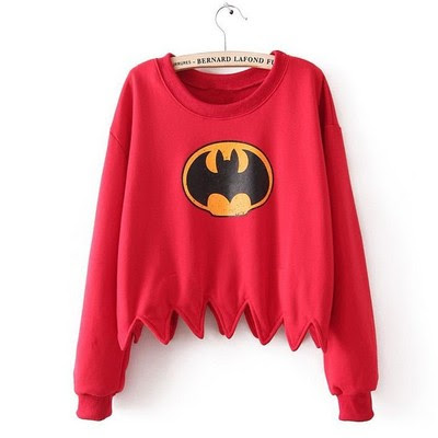 Vintage batman crop sweater