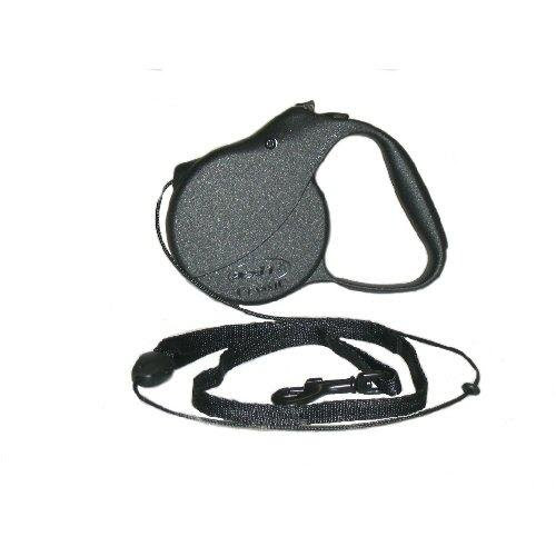 Flexi Classic 1 Small, 26lbs, Black, 16ft.