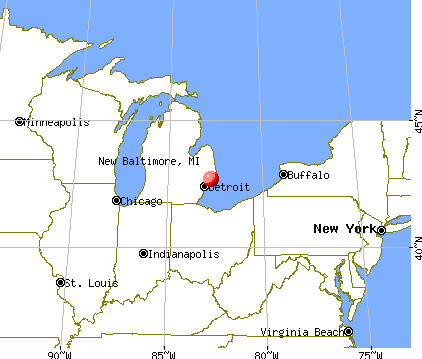 Map Of New Baltimore Mi New Baltimore, Michigan (MI 48047) profile: population, maps, real 