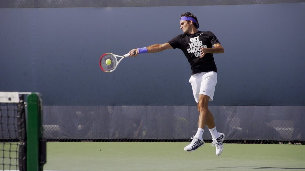 Roger Federer Forehand and Backhand In Super Slow Motion 8 ...