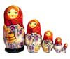 Artistic painting nesting dolls