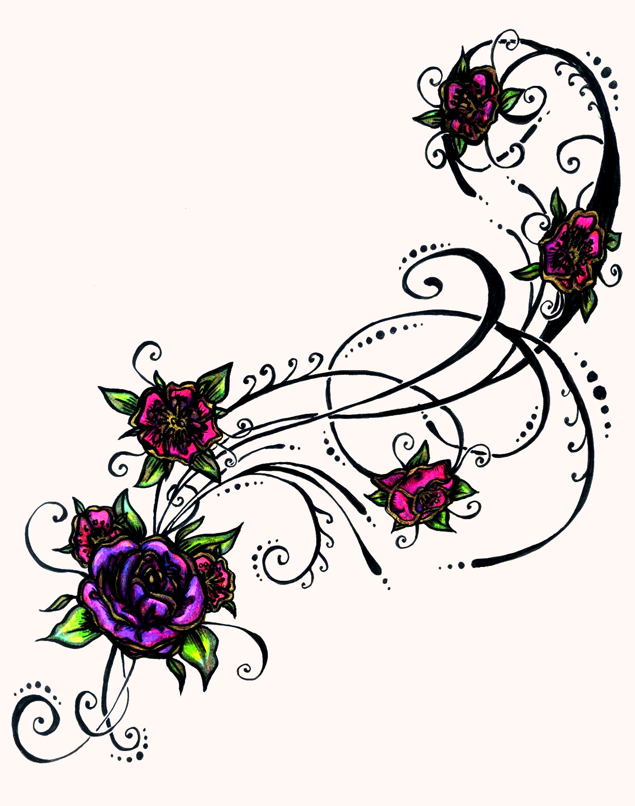 Free Tribal Flower Tattoo Designs Download Free Clip Art Free Clip Art On Clipart Library