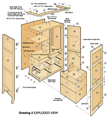 Free Furniture Plans Armoire | Woodworker Magazine