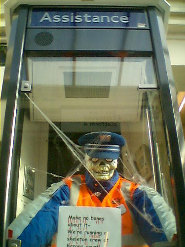 Tube Running a Skeleton Crew by Mark Ovenden