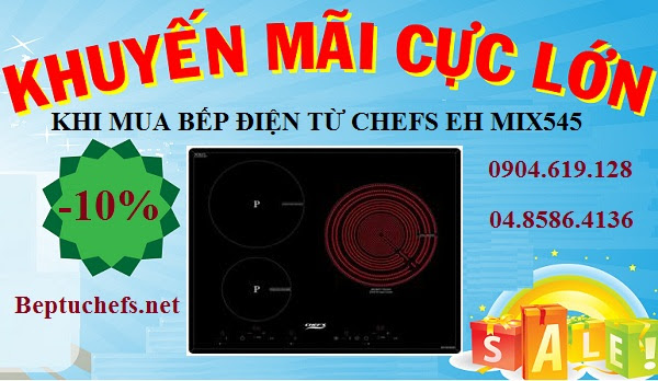 Nội Thất Kường Thịnh bất ngờ giảm giá khủng cho bếp điện từ Chefs EH MIX545